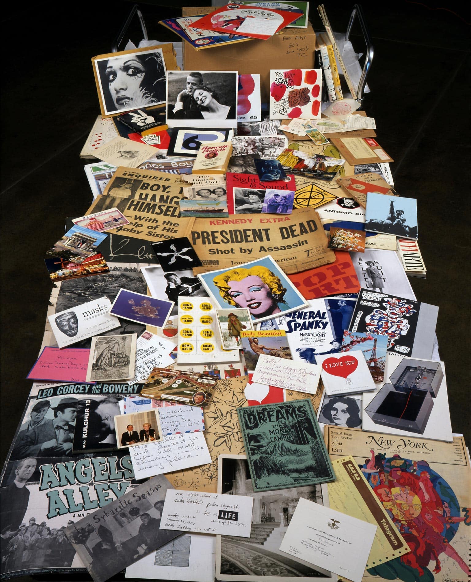 Contents of Andy Warhol's Time Capsule 44 (detail).
Courtesy The Andy Warhol Museum, Pittsburgh, PA, 