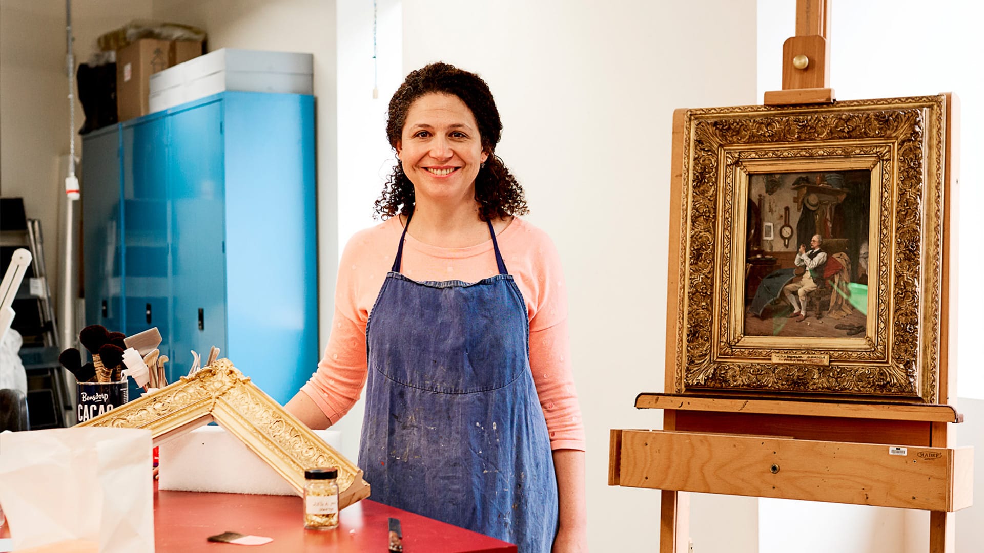 Live visit Senior Conservator of Frames and Furniture NGV