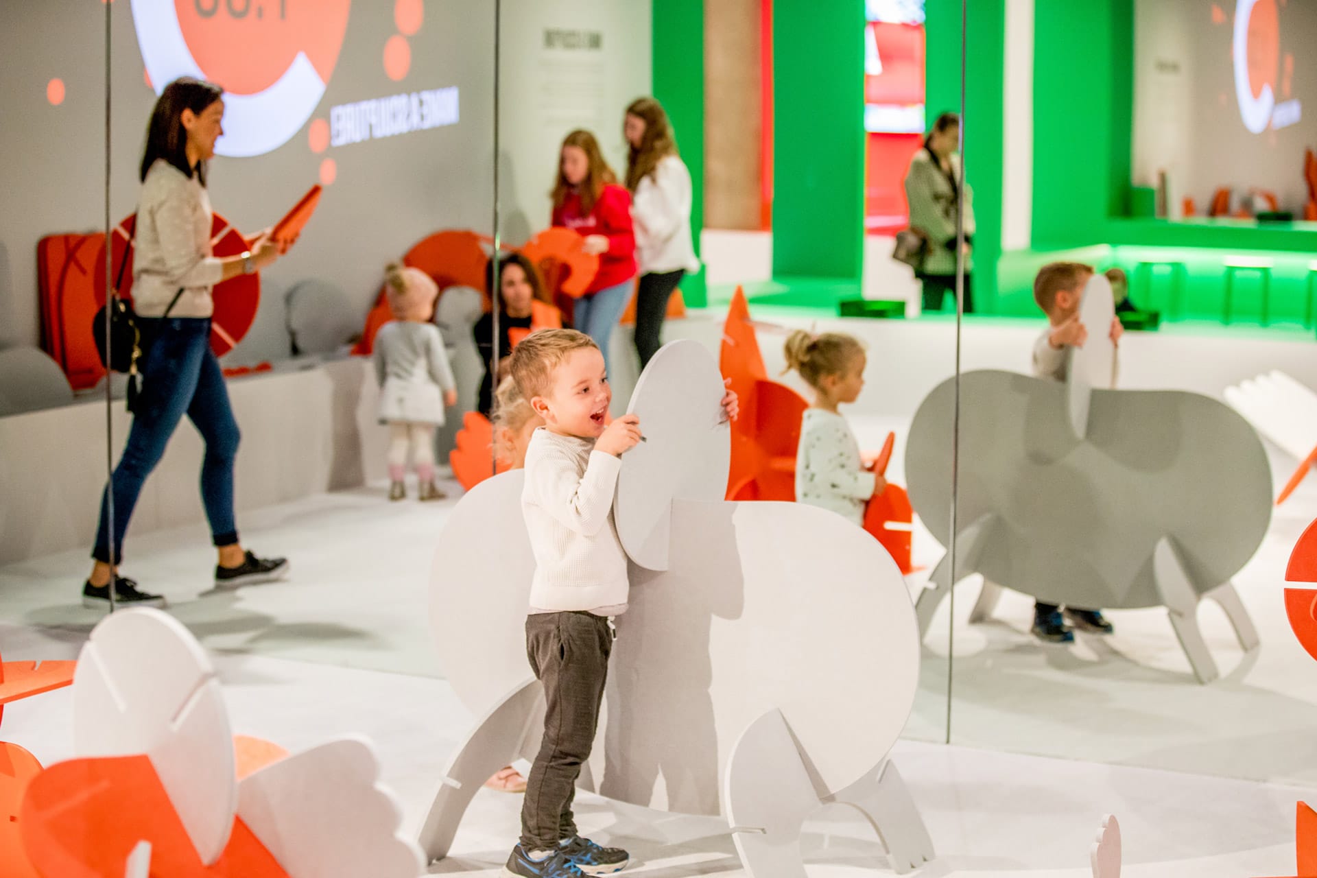 Installation view of Making Art-Imagine Everything is Real at NGV International Make a sculpture Photo Tim Carrafa
