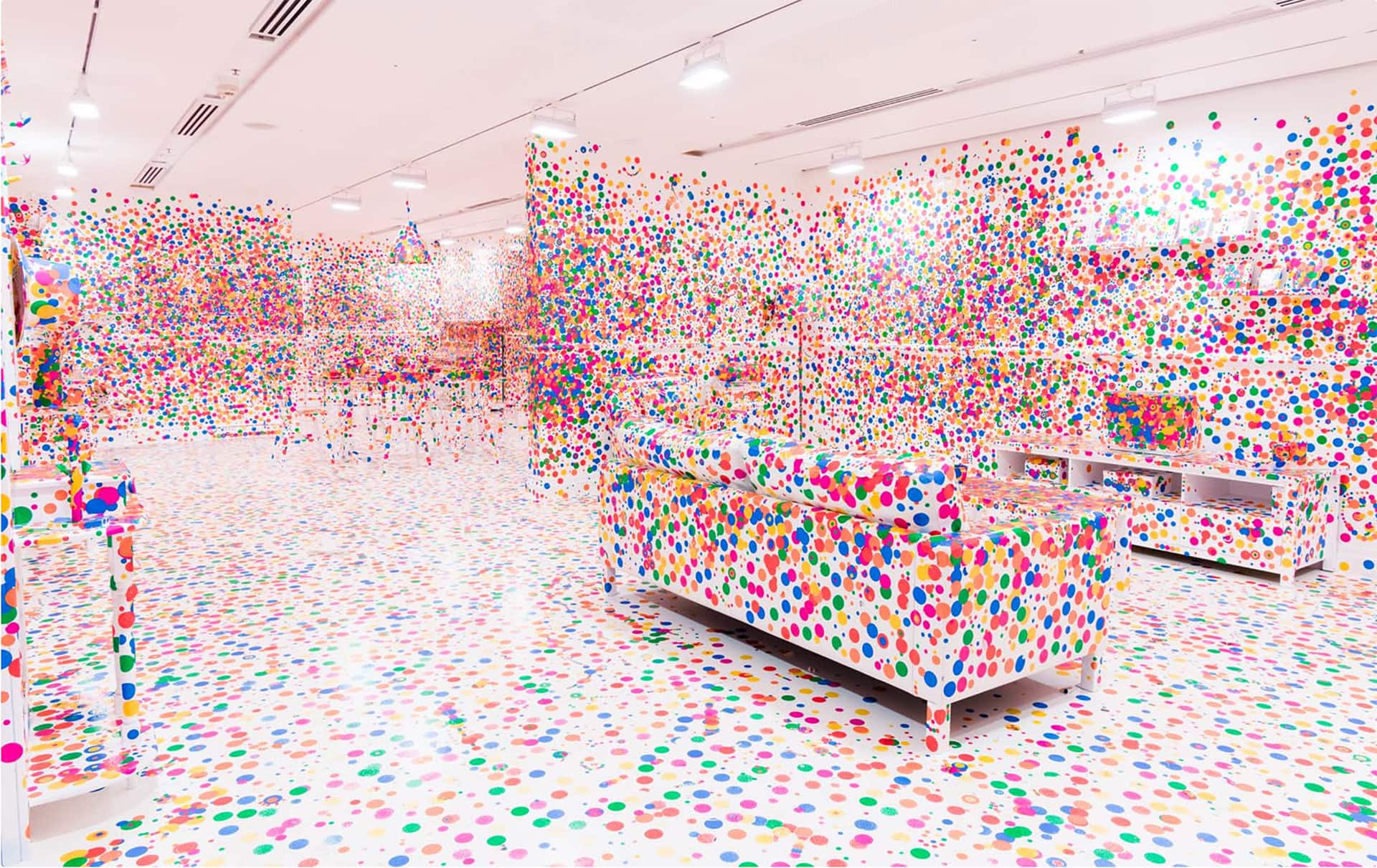 <strong>Yayoi Kusama</strong><em> The obliteration room</em> 2002–present. Queensland Art Gallery | Gallery of Modern Art.  © YAYOI KUSAMA
