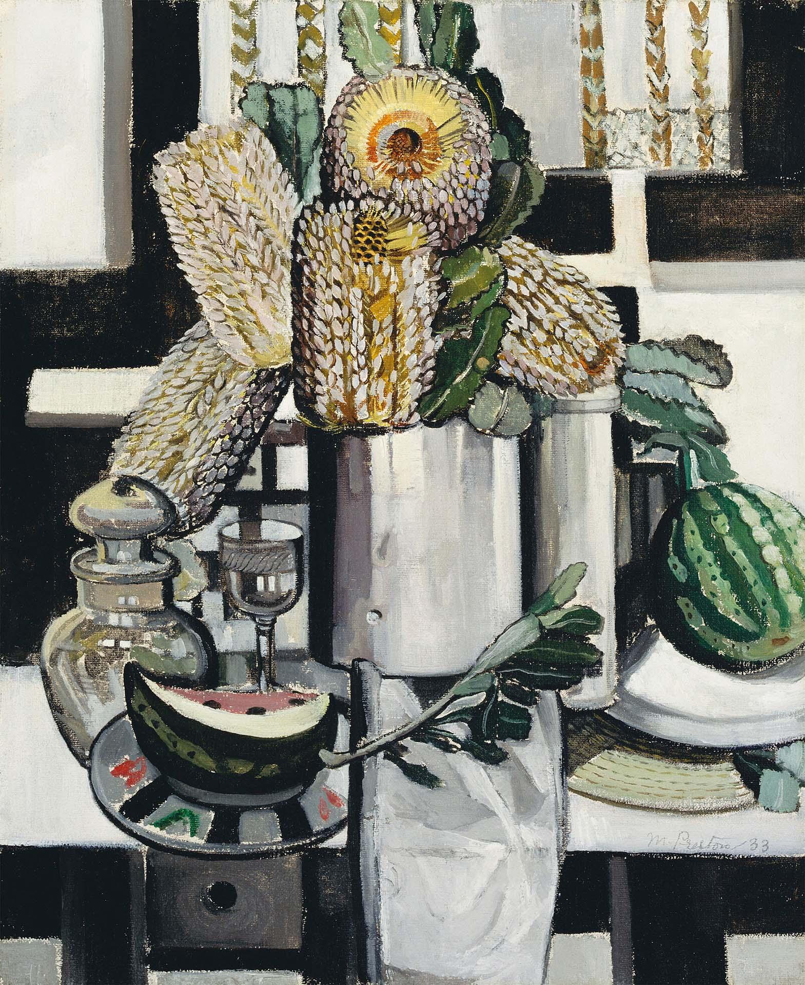 <strong>Margaret Preston</strong> <em>Native honeysuckle</em> 1933. Private Collection, UK © Estate of Margaret Preston/Licensed by Copyright Agency, Australia