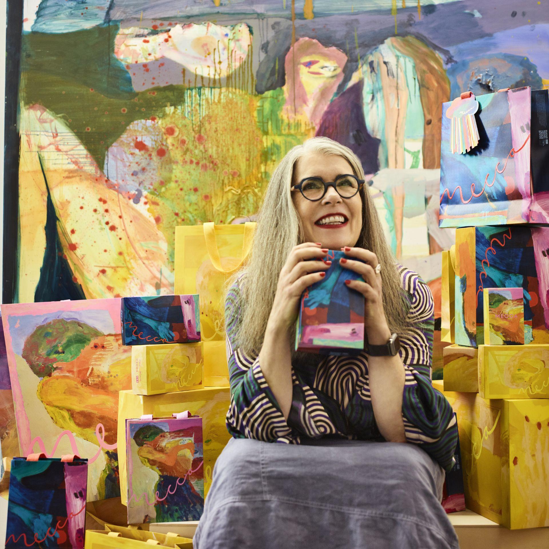 Portrait of Karen Black for MECCA Holiday Commisson 2025 Photo Simon Eeles